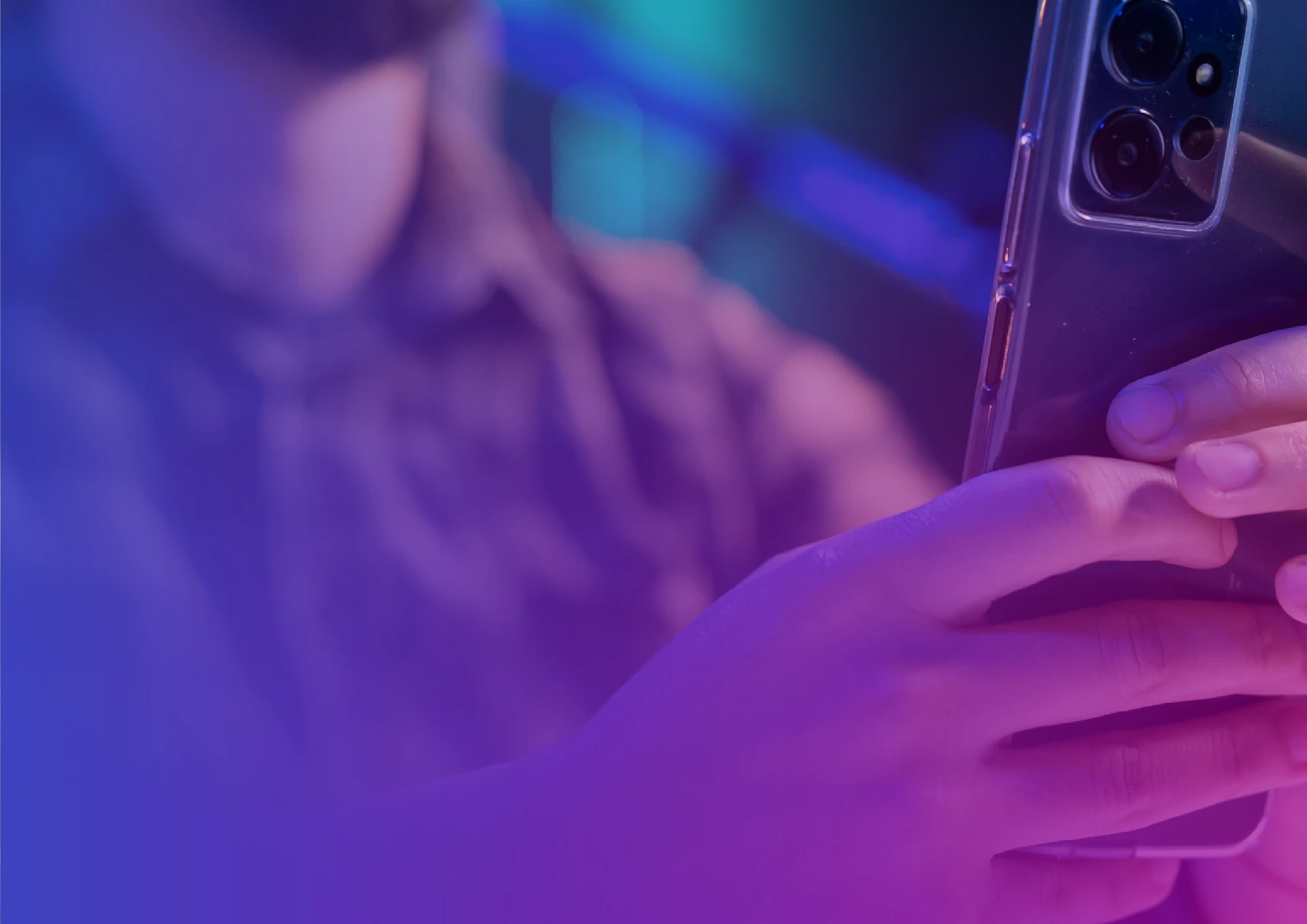 person on their phone